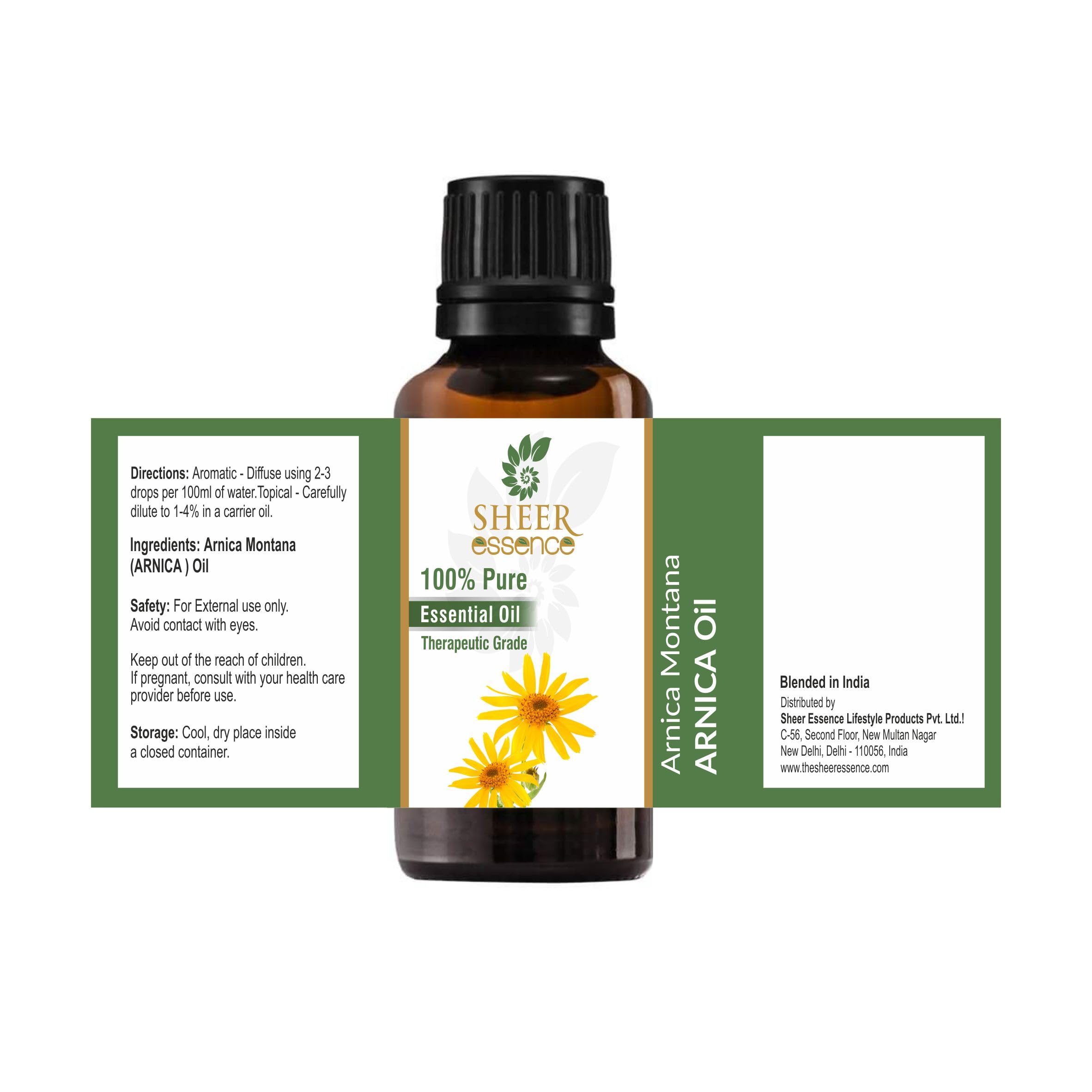 Sheer Essence Arnica Essential Oil packaging looks premium for gifting