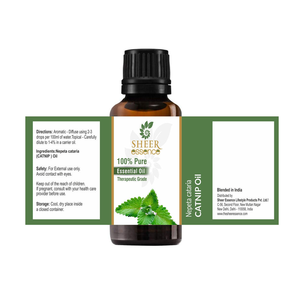Catnip oil diffuser scene featuring Sheer Essence for a refreshing ambiance