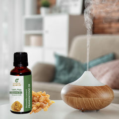 Sheer Essence Frankincense aroma diffusion creates a serene room atmosphere