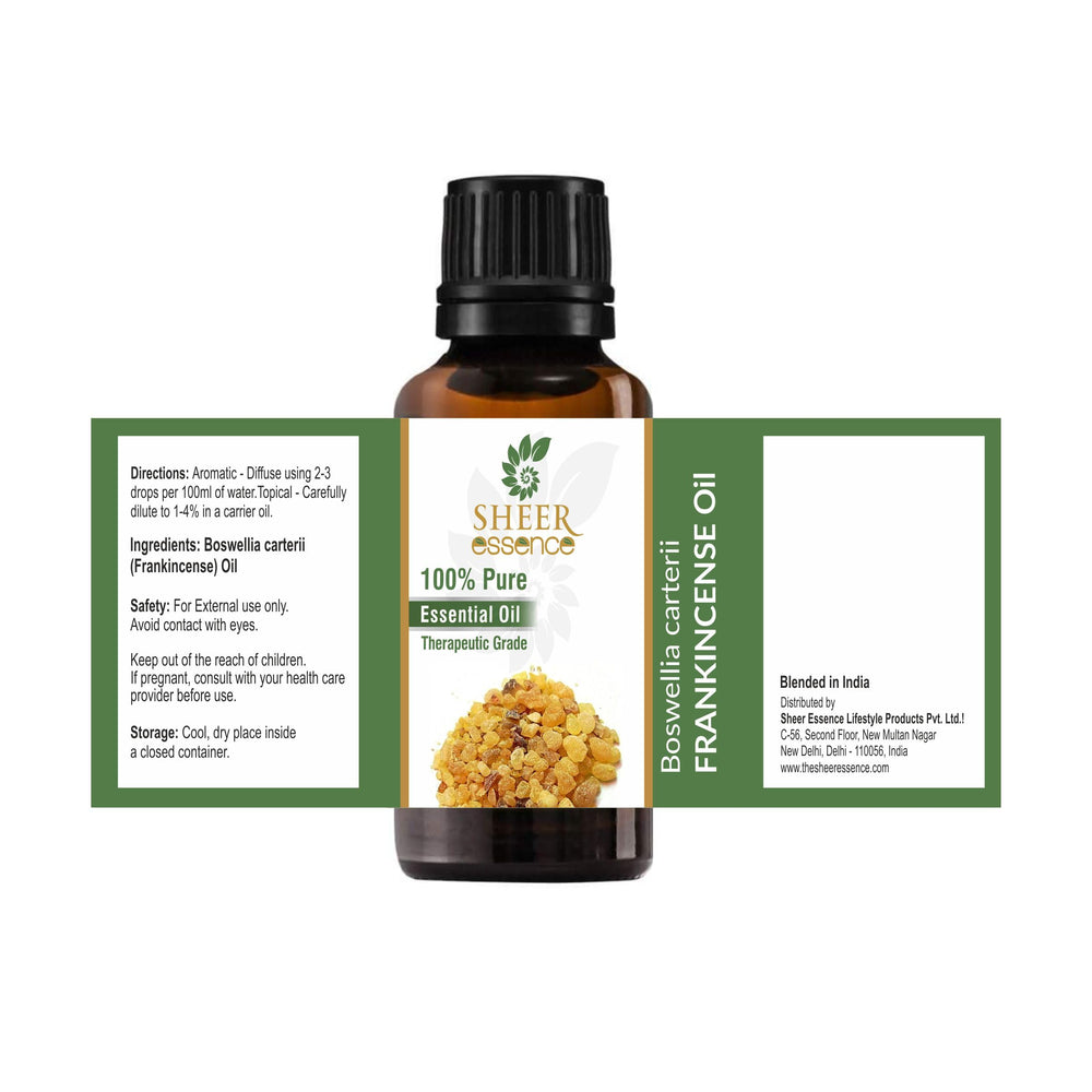 Sheer Essence Frankincense diffuser ambiance demonstrates a woody, calming aroma