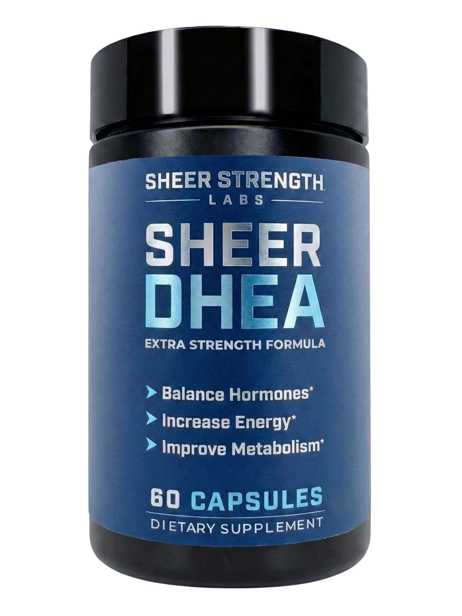 Sheer Strength DHEA 100 mg: botella para uso diario y energía sostenida