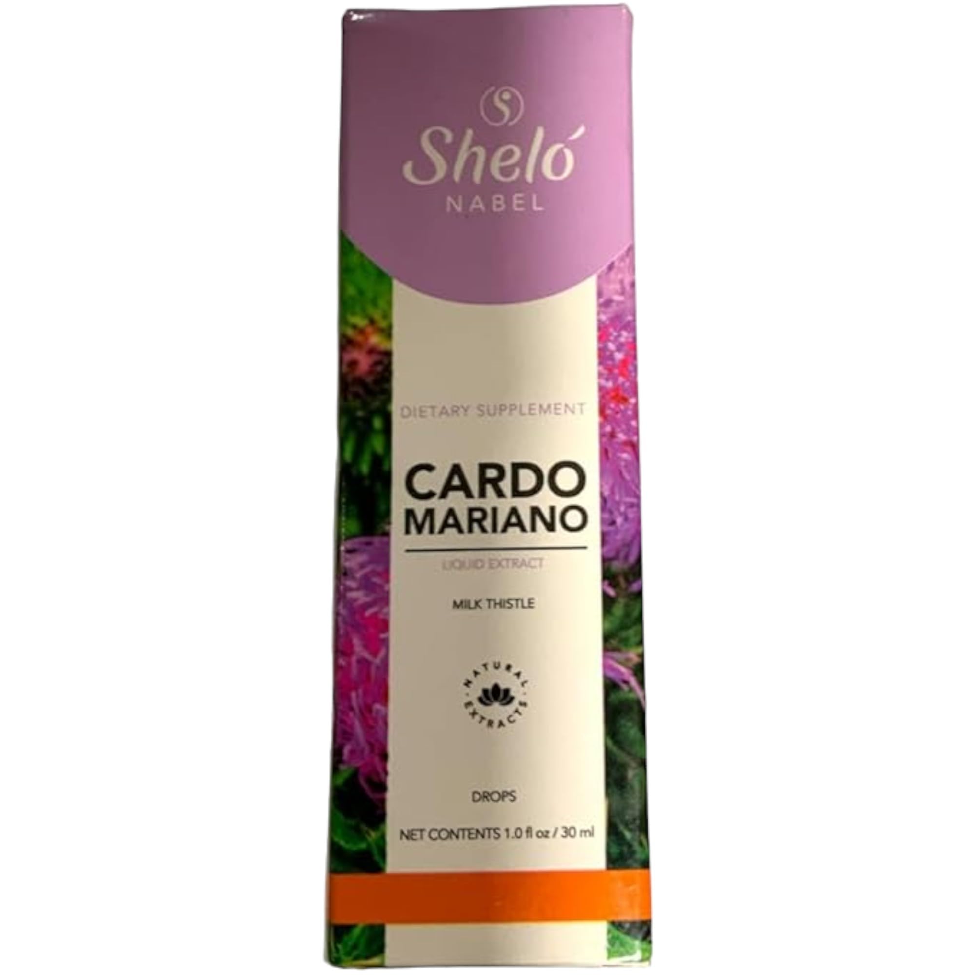 Sheló NABEL Artichoke drops bottle highlighting natural ingredients.