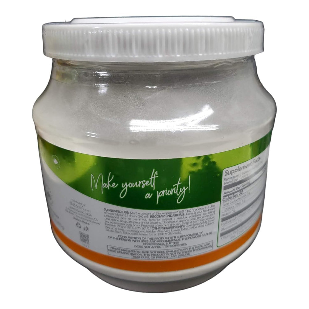 Sheló NABEL container with scoop ready for daily use