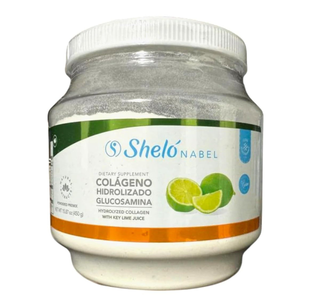Sheló NABEL key lime powder stirred in a glass for refreshment
