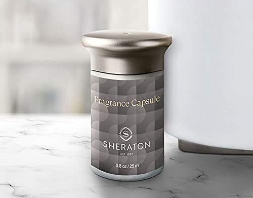 Sheraton Room Diffuser Refill Beach House in-diffuser demonstrates easy replacement for continued scent