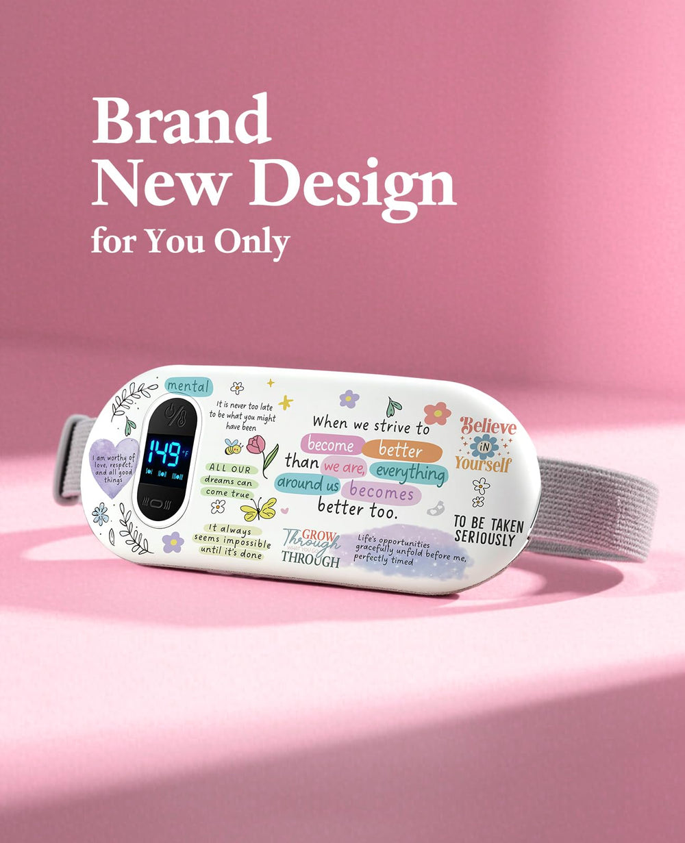Shesangel pad heats in 3 seconds for quick relief during cramps.