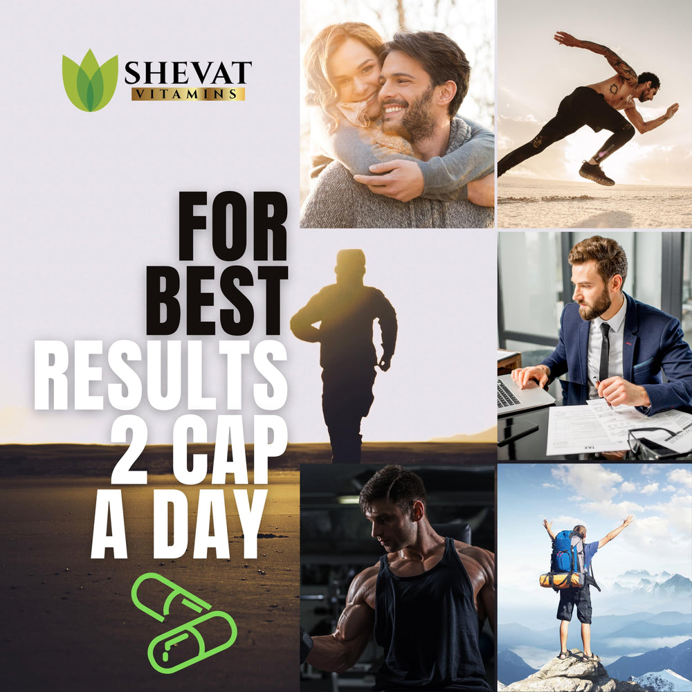 SHEVAT VITAMINS Shilajit Capsules front label close-up showing branding and quality