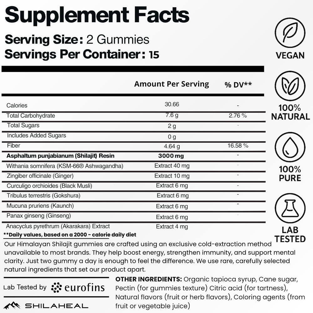 SHILAHEAL Shilajit Gummies immune support for everyday resilience.