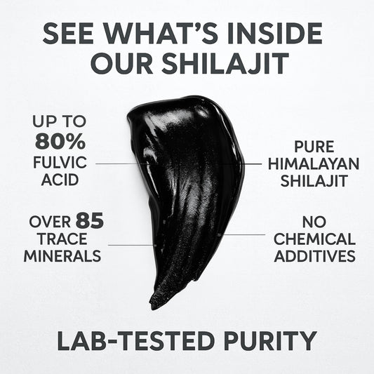 SHILAHEAL resin and stainless steel spoon for precise, mess-free dosing