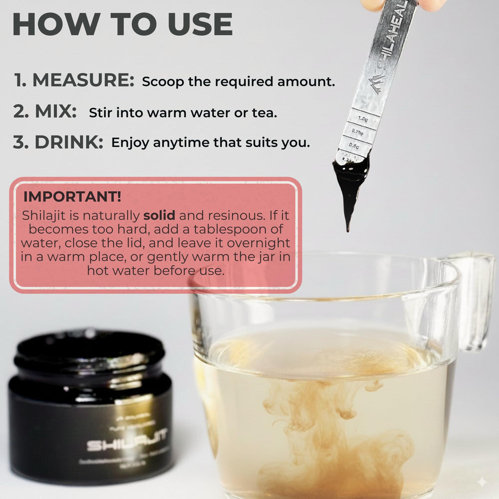 SHILAHEAL travel-friendly 30 g jar makes daily use at home or away easier.