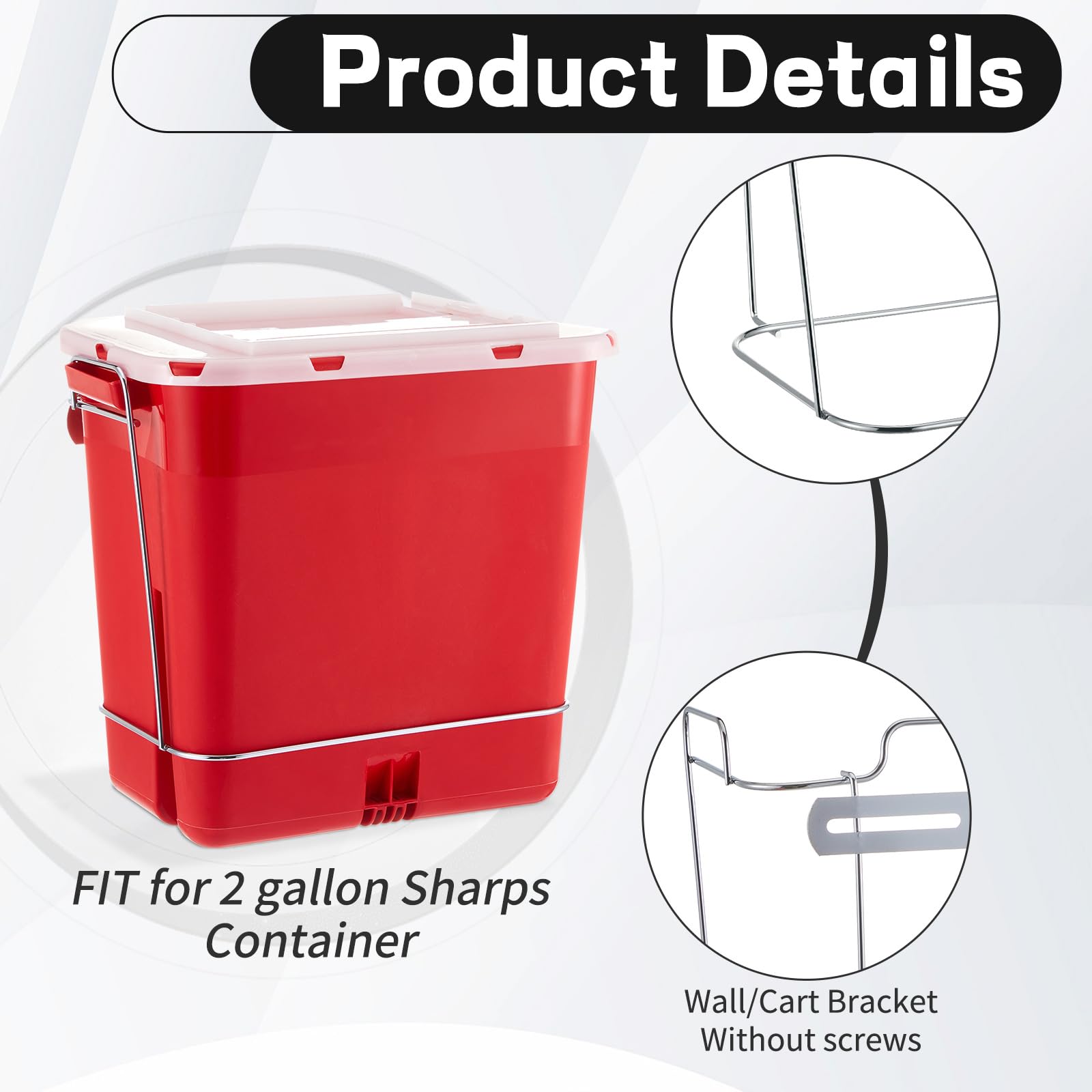 Shimeyao chrome wall-mount sharps bin enhances hygienic space management