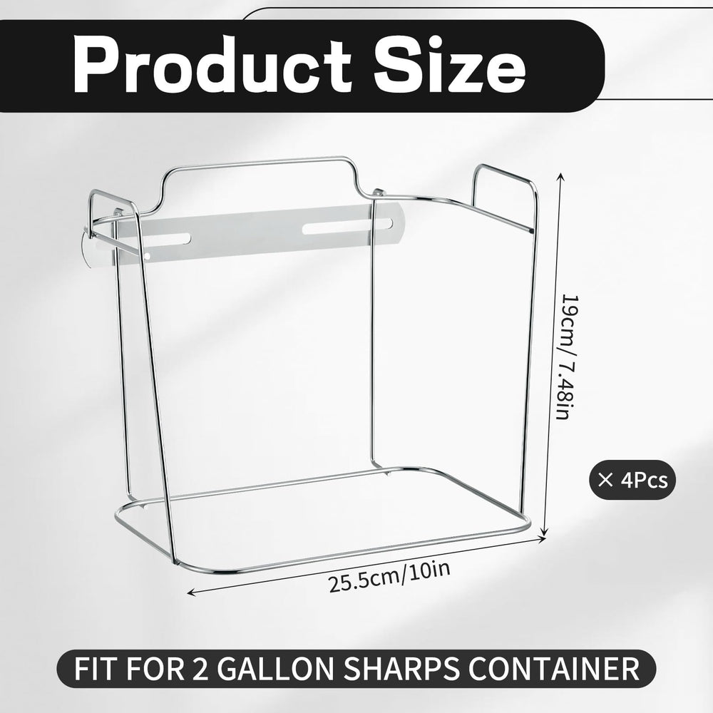 Shimeyao 2-gallon sharps container in silver provides durable safety for clinics