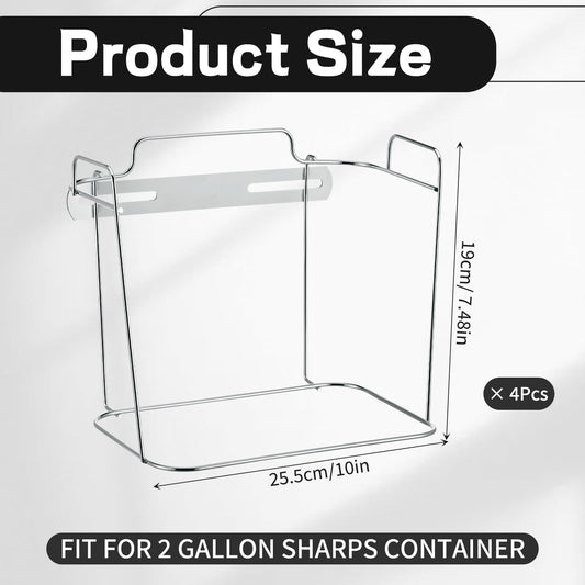 Shimeyao 2-gallon sharps container in silver provides durable safety for clinics