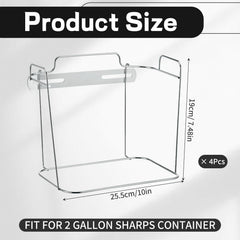 Shimeyao 2-gallon sharps container in silver provides durable safety for clinics