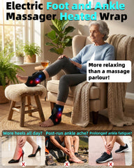 Shinbox cordless foot massager with heat offers on-the-go relaxation