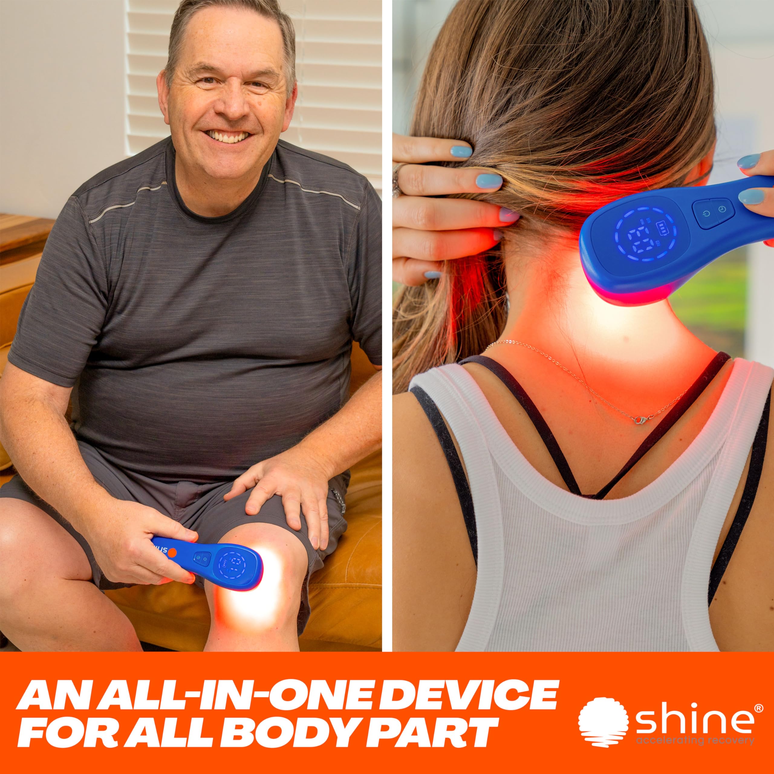 SHINE Relief gasket design enhances light penetration while keeping skin cooler
