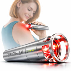 SHINE Tendlite Pro front view with deep red and infrared LEDs for at-home relief
