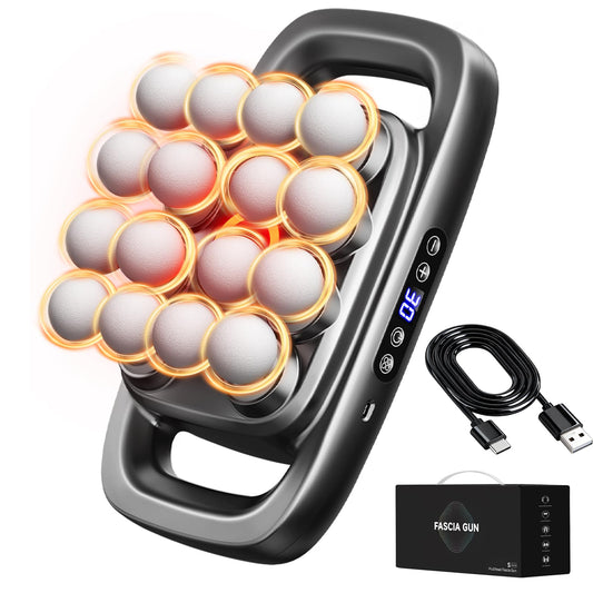 Shineforu 16-head massage gun packaging, ready-to-gift presentation.