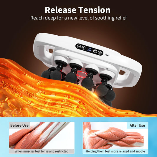 Shineforu deep-tissue percussion setup for post-workout recovery.