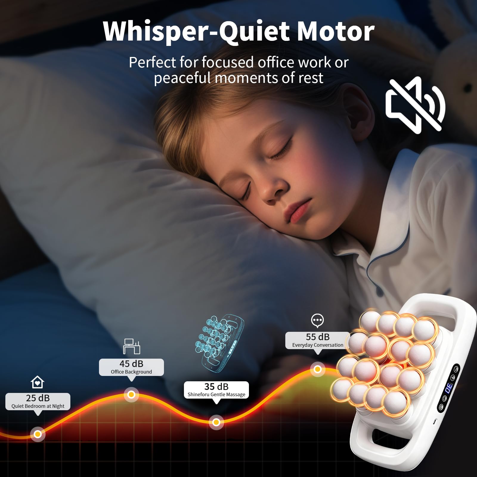 Shineforu ergonomic grip and soft heads reduce hand fatigue