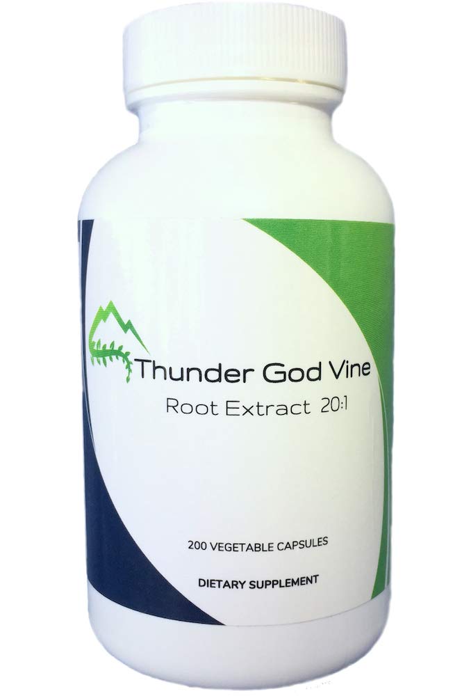 Shining Solace Thunder God Vine 20:1 extract bottle highlighting high potency.