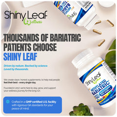 Shiny Leaf Bariatric vitamins packaging ready for daily regimen visualization