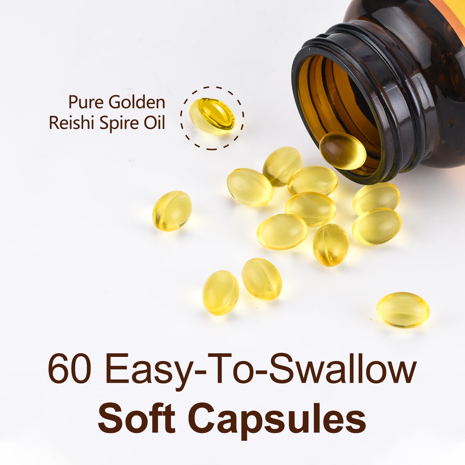 Shomira Reishi Spore Oil being poured for easy daily dosing and routine.