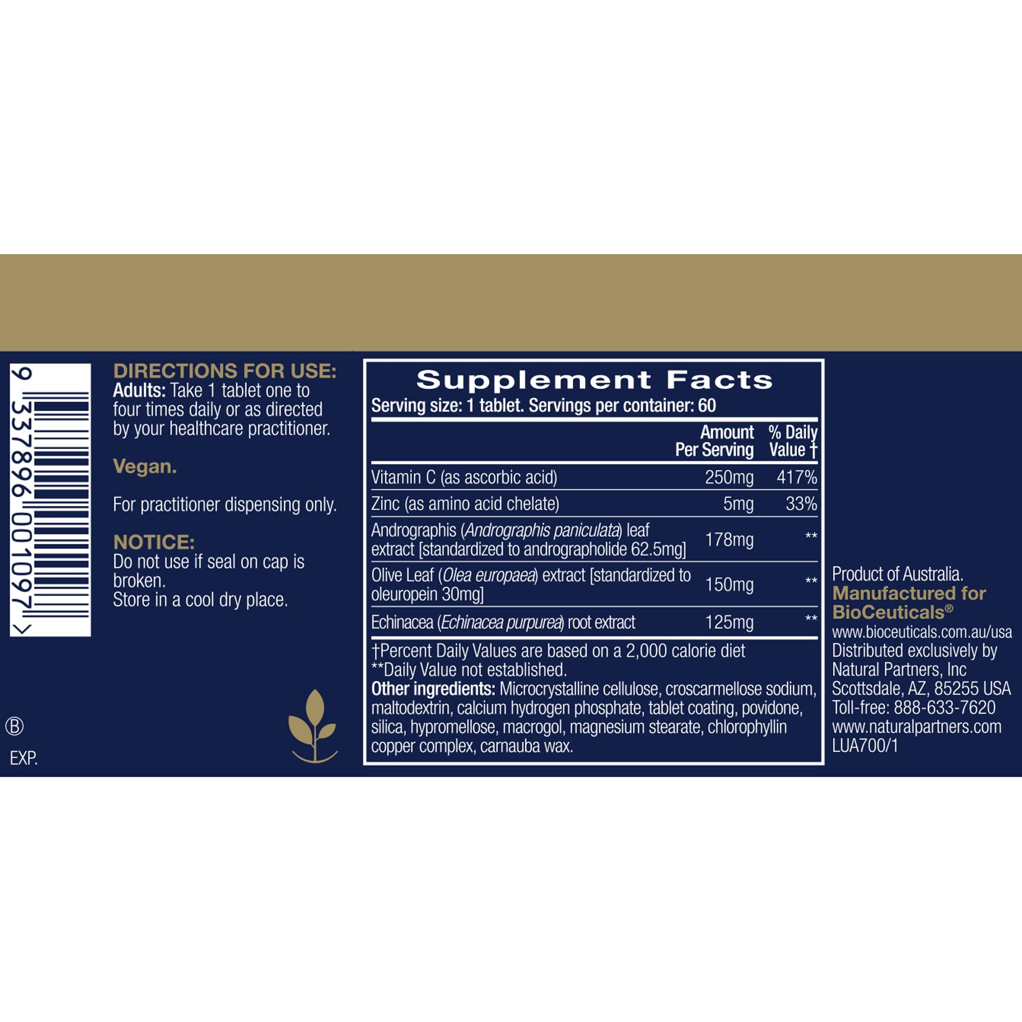 Shoofoo ArmaForce capsules image highlighting olive leaf blend for healthy immune function.