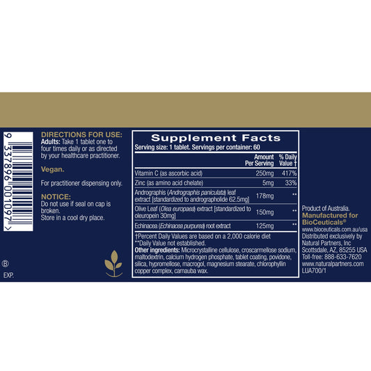 Shoofoo ArmaForce capsules image highlighting olive leaf blend for healthy immune function.