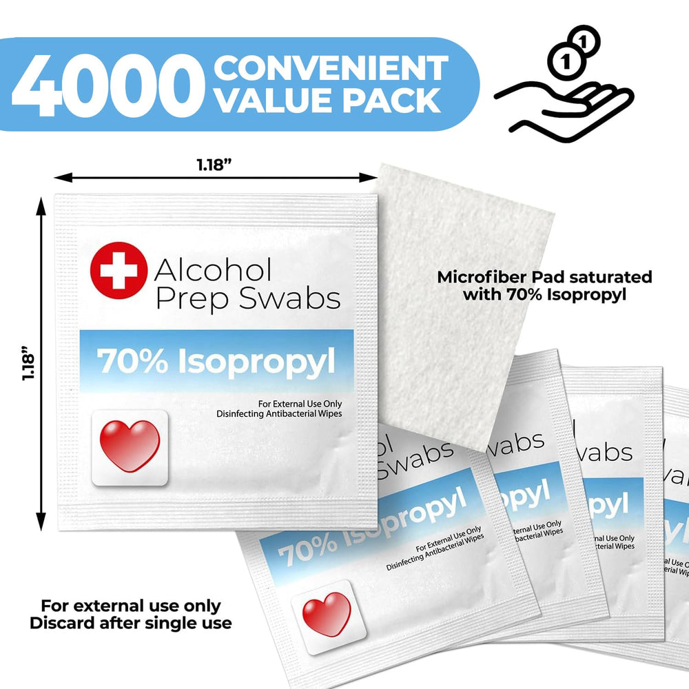 Shop Square alcohol prep pads individually wrapped for convenient sterile use