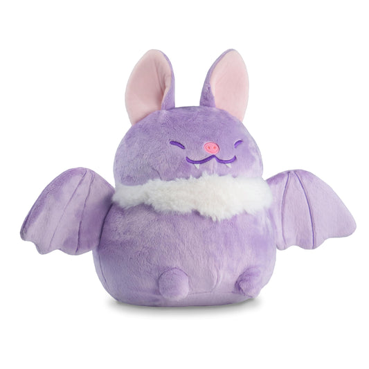 Shopzoki grape bat plush with microwave pouch delivering warm hugs.