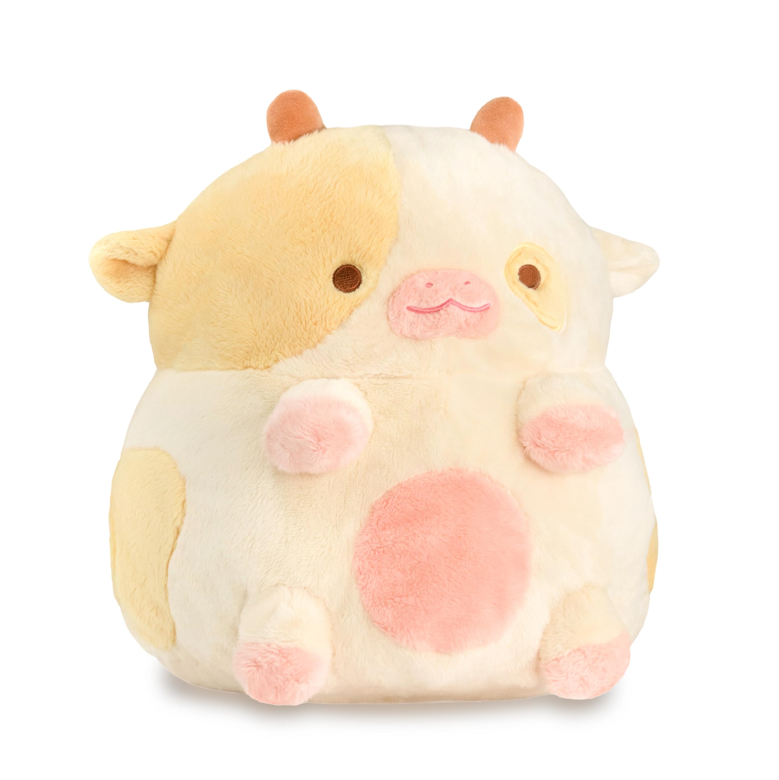 Shopzoki Strawberry Cow Heatable Plush with heat pack providing soothing warmth during cramps.