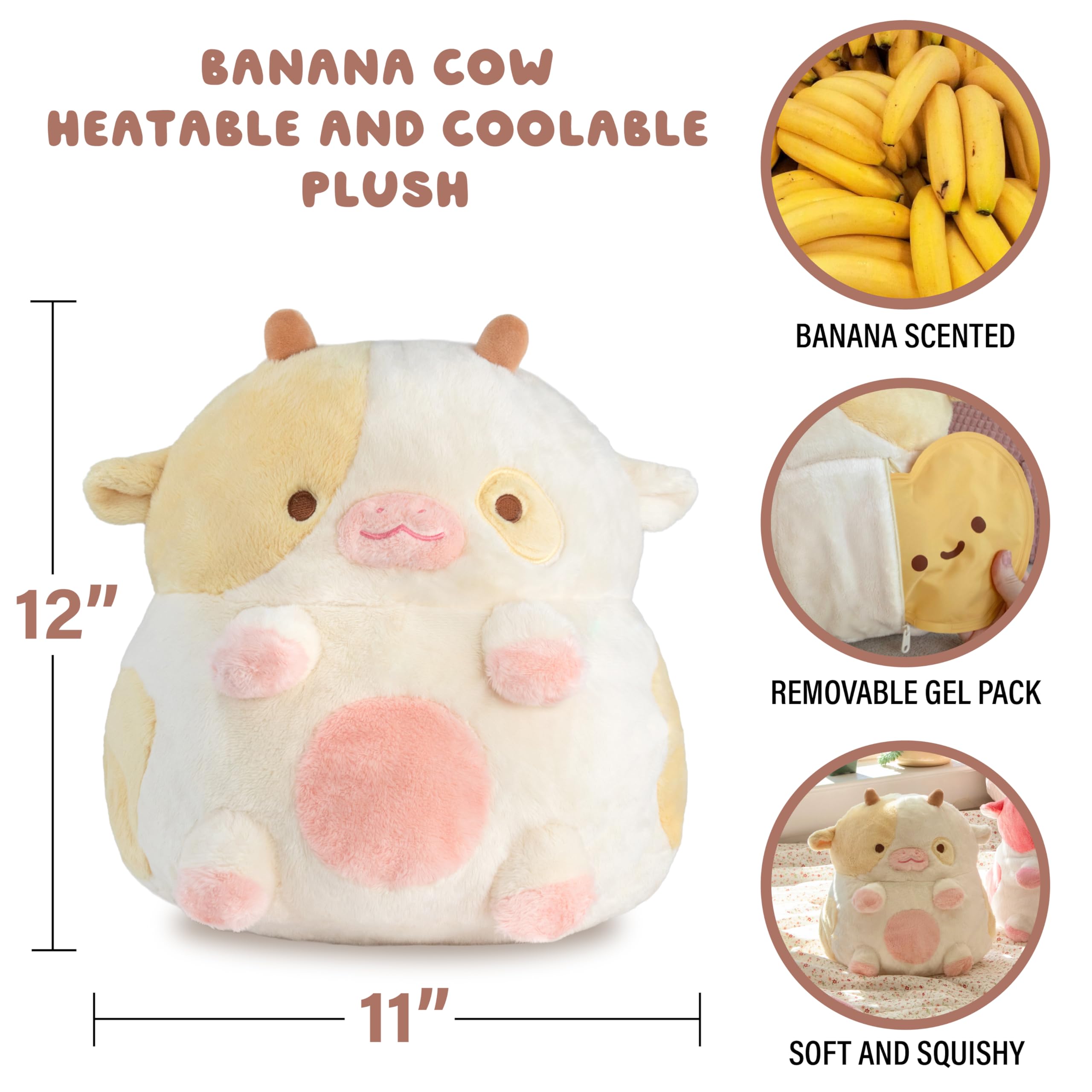 Shopzoki Strawberry Cow Mold-free Plush offers clean, safe cuddle comfort over time.