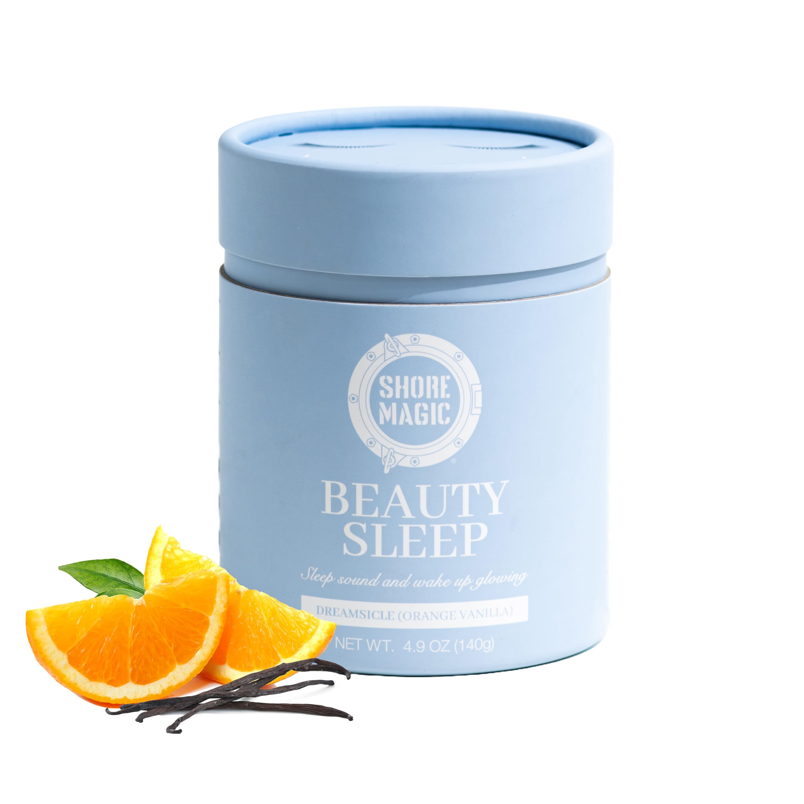 Shore Magic Beauty Sleep bottle ready for a calming nightly routine and relaxation