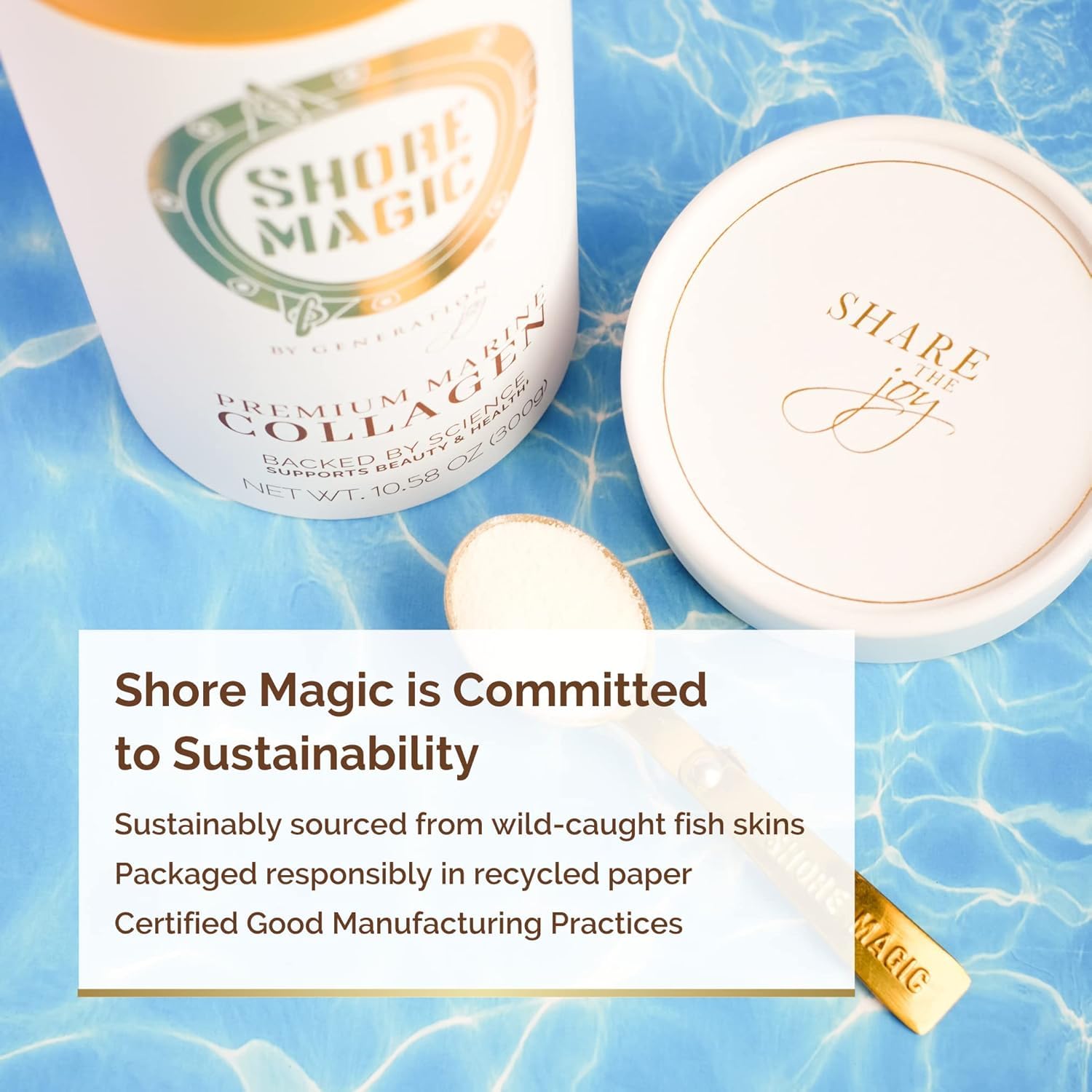 Shore Magic Marine Collagen Powder ingredients panel clarity