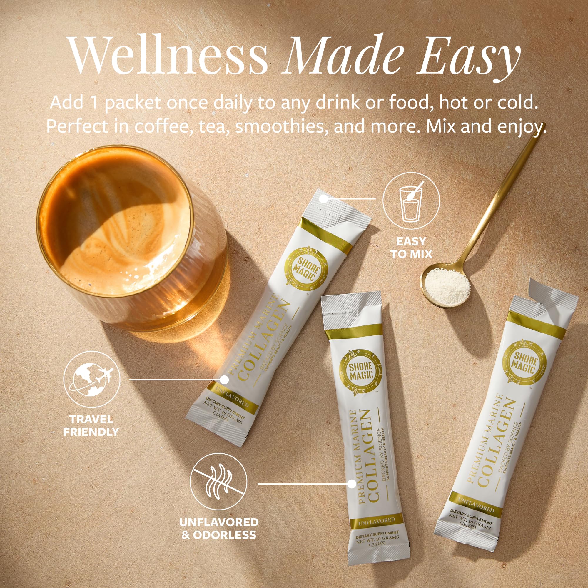 Shore Magic 28 daily packets travel-friendly daily use