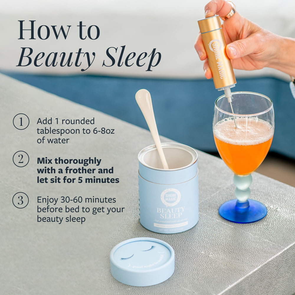 Shore Magic sugar-free, melatonin-free formula suitable for evening routines