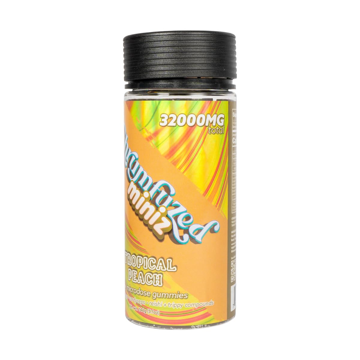 Tamper-evident packaging seal for Shrumfuzed Miniz minigummies