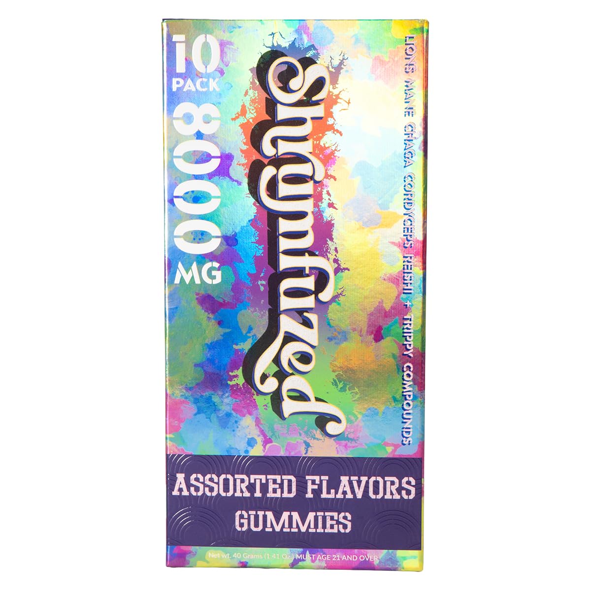 Shrumfuzed nootropic gummy ingredient blend jar showcases premium formula