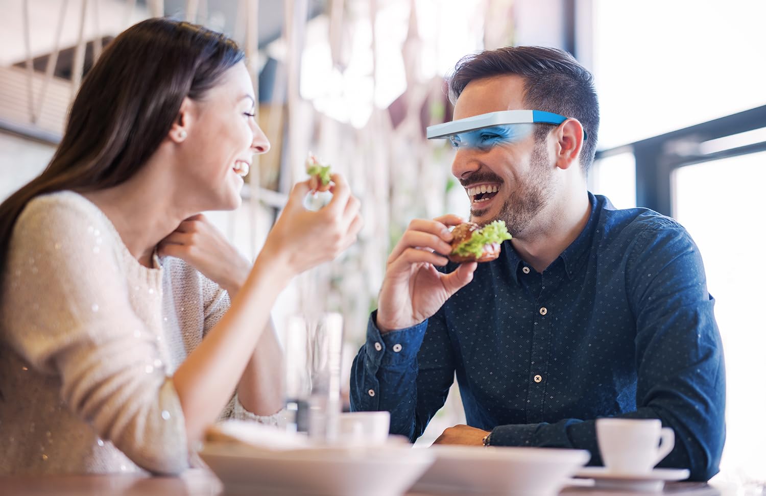 SHUFFLE LIFE light therapy glasses set to 45 minutes for extended use