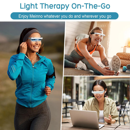 SHUFFLE LIFE light therapy glasses white light mode for daylight-like calm