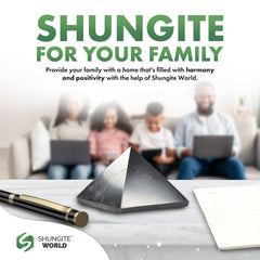 Shungite World 3pcs pyramid packaging ready for gifting