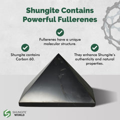 Shungite World 80 mm pyramid near router for energy harmony