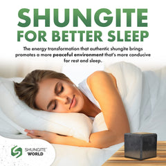 Shungite World bedroom energy cube promotes relaxation and grounding