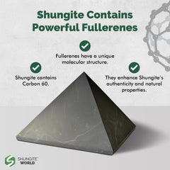 Shungite World grounding pyramid suits Reiki or grounding rituals at home