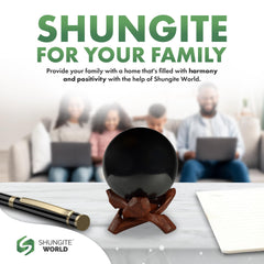 Shungite World decorative ball for meditation corners and feng shui layouts