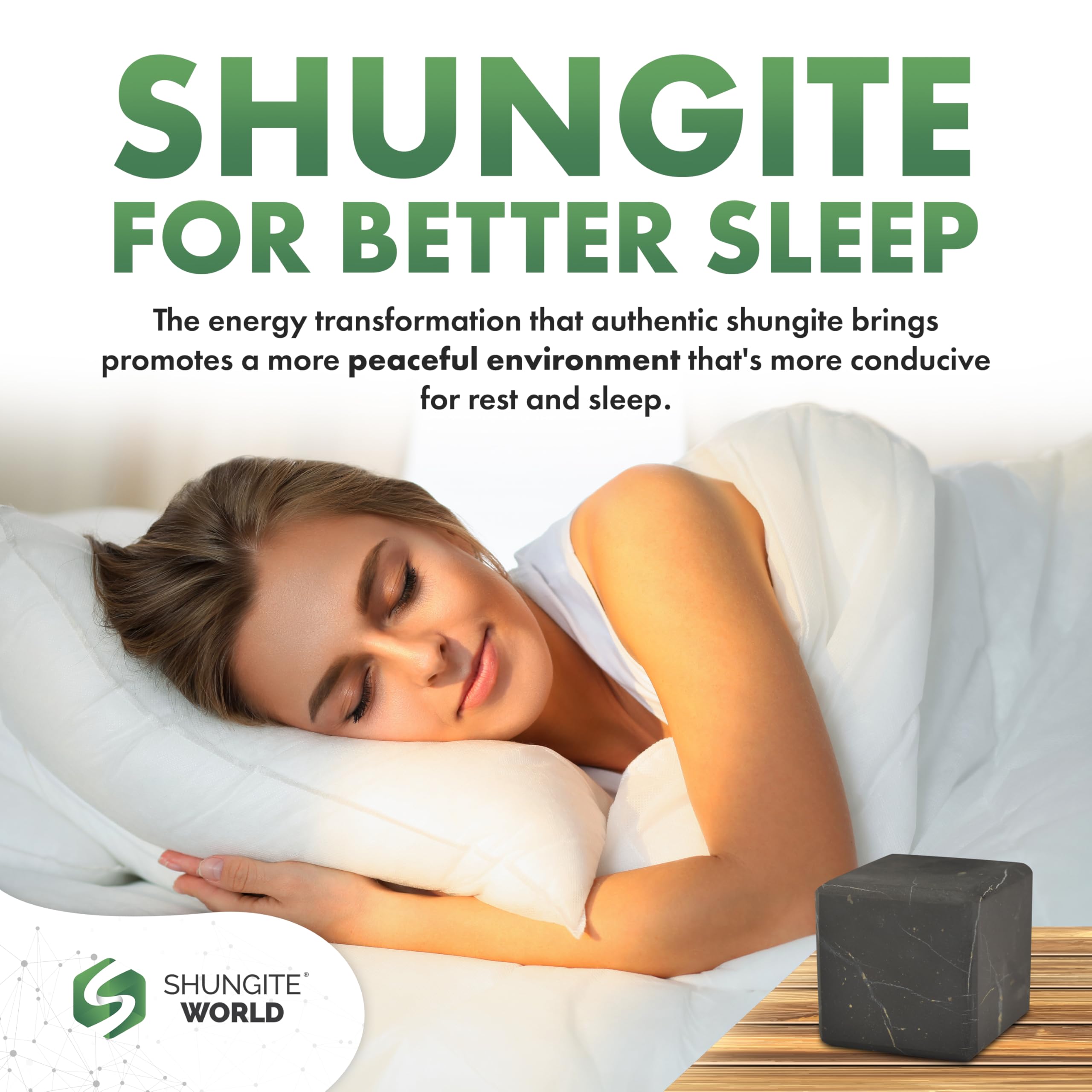 Shungite World zen meditation setup with cubes.