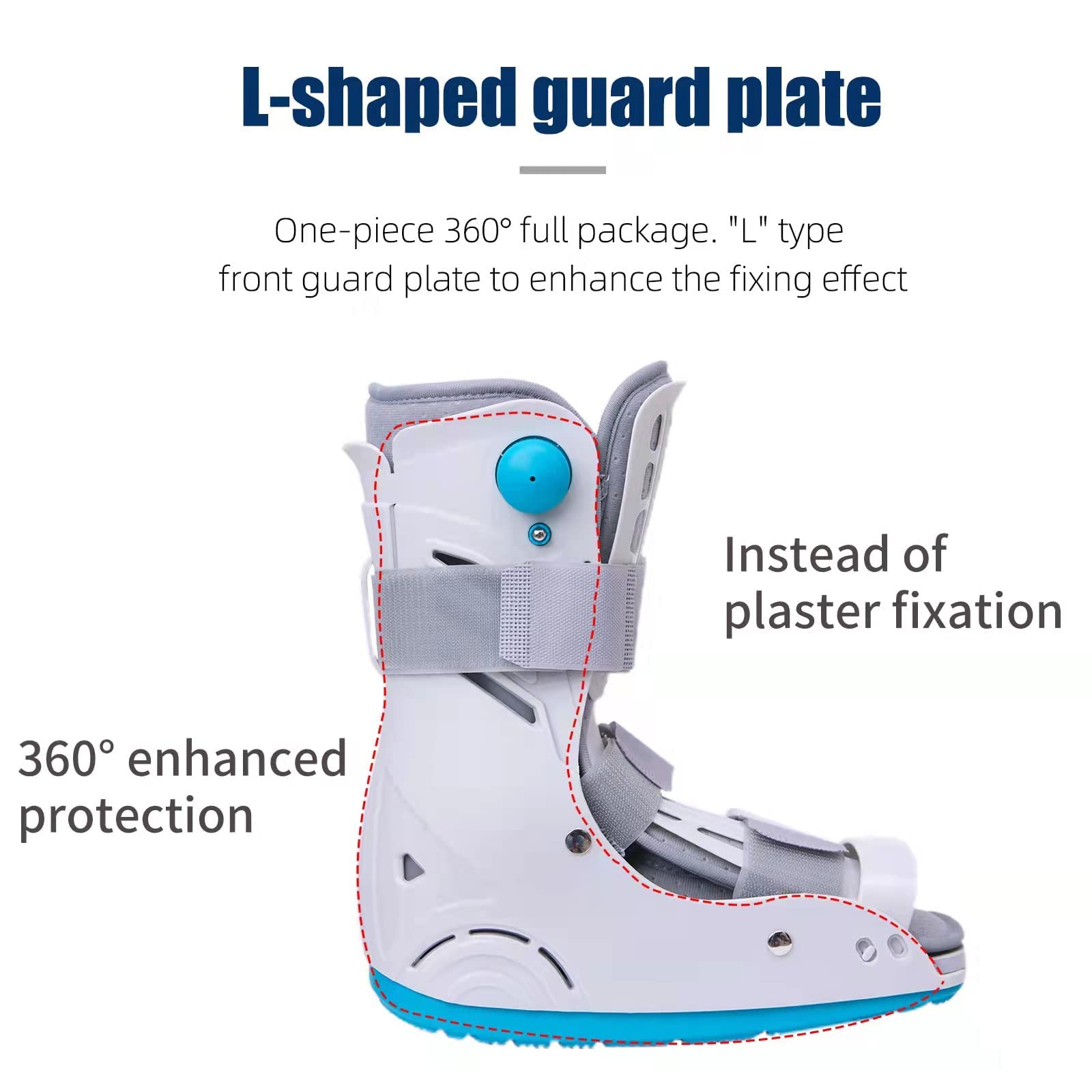 Shuyan Jiao Cam Walker fracture boot soft lining keeps skin dry.