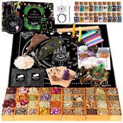 SHYSHINY 150Pack Witchcraft Kit displayed for beginners and seasoned practitioners.