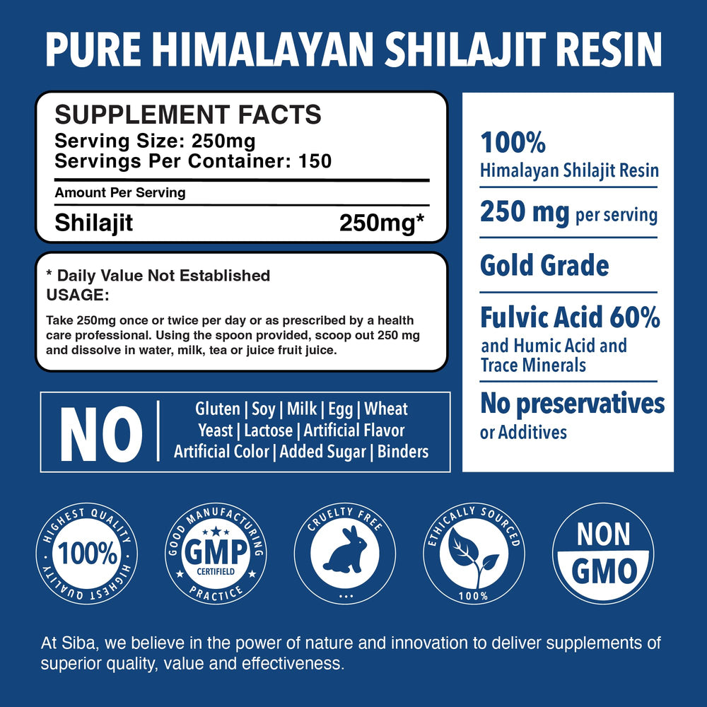 Siba Himalayan Shilajit Resin dissolving in warm water for a quick energy-boosting ritual